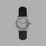 Imported Alloy Clock w/ leather (M)