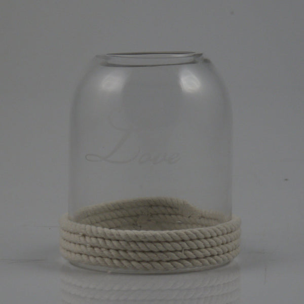 Love W/ Rope Candle Holder