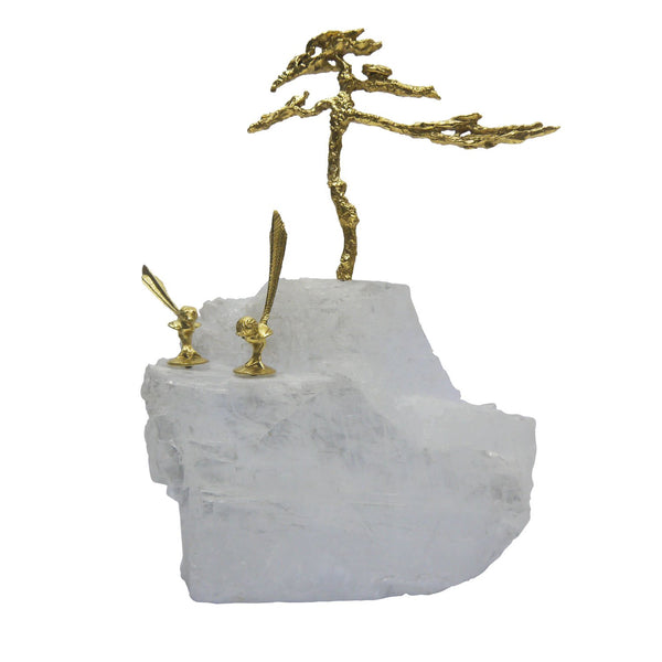 Copper-Gypsum-Stone-Tree-&-Birds