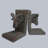 Resin - Bookends Ram(Setof2)